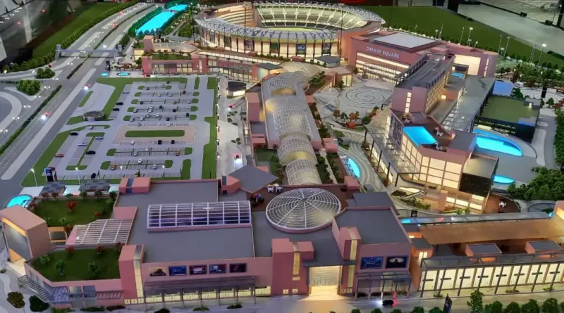 Actual Image of Omaxe project Dwarka 19 b, Omaxe Ltd's project in Dwarka, multi-sports facility and retail hub in Delhi, ₹1500 Crore Project in Dwarka 19b, new sports and retail development in Dwarka Delhi, Dwarka’s new multi-sports and retail hub